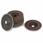 4 inch Alat Abrasif Flap Wheel Abrasive Grinding Discs 320 Grit 10 Pcs