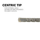 Carbide Centric Tip Tunggal 4 Seruling SDS Plus Hammer Drill Bit untuk Beton Batu Marmer Keras