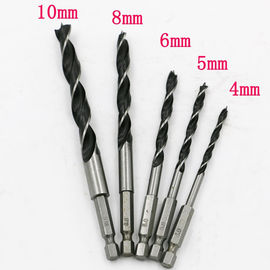 8pc Baja Karbon Tinggi Brad Point Kayu Bor Bits Set 3-10mm Hex Shank