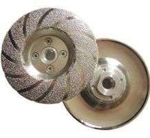 Roda Cangkir Gerinda Berlian 4-5 Inci Vacuum Brazed Flange M14/16