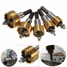 5 buah Set Gergaji Lubang HSS 16-30mm Dilapisi Ti untuk Pengeboran Logam