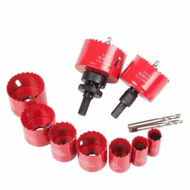 3/4"-2 1/2" HSS Bi-Metal Hole Saw Set dengan Mandrel & Adapter