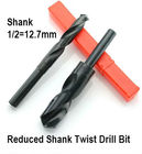 1/2 &quot;Mengurangi Shank HSS Twist Drill Bits, Bit Alat Baja Titanium Kecepatan Tinggi