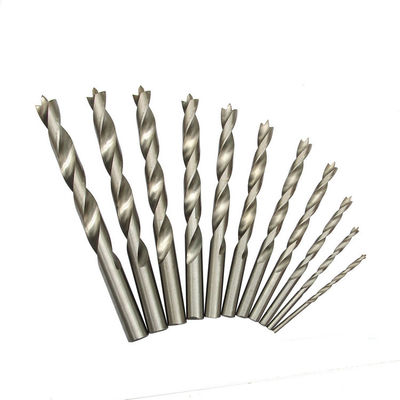 HSS Brad Point Drill Bit DIN338 Penuh di tanah Cerah Finish