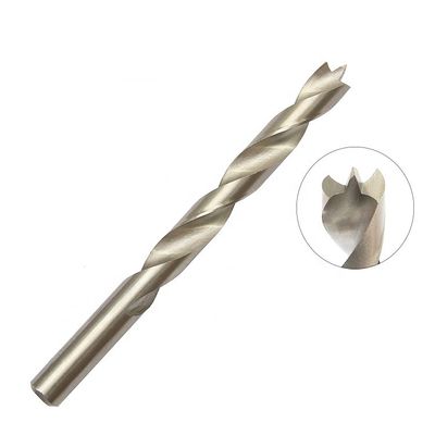 HSS Brad Point Drill Bit DIN338 Penuh di tanah Cerah Finish