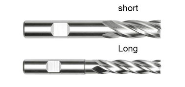 DIN844 4 Flute HSS End Mill untuk Metal Aluminium Baja Rustless
