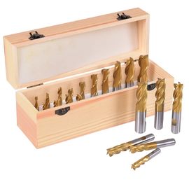 DIN844 4 Flute HSS End Mill untuk Metal Aluminium Baja Rustless
