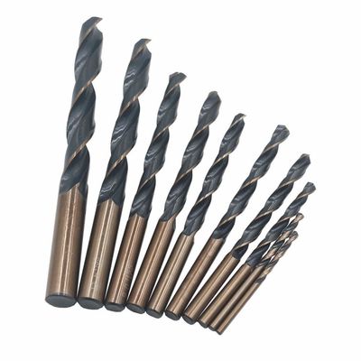 DIN338 High Speed Steel HSS Bor Bit sepenuhnya tanah Hitam / emas permukaan