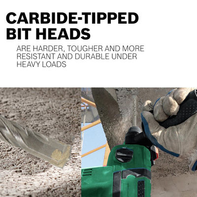 Mata Bor Batu Ujung Tunggal Karbida Sentrik 4 Seruling