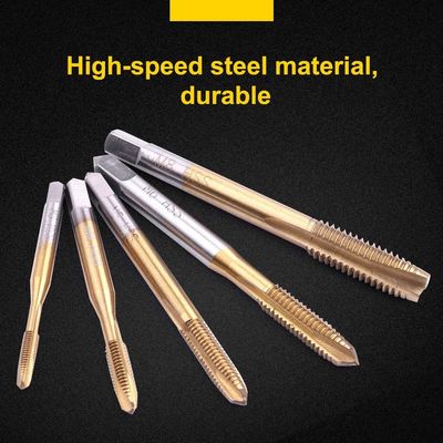 Mata Tap Ulir Titik Spiral HSS 6542 M3-M8 Lapis Titanium