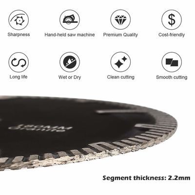 Mata Gergaji Turbo Berlian untuk Pemotongan Tekan Dingin Granit Marmer