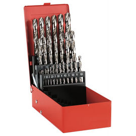 25 PCS Baja Kecepatan Tinggi Putar Bor Bits Set Bright Selesai Untuk Logam