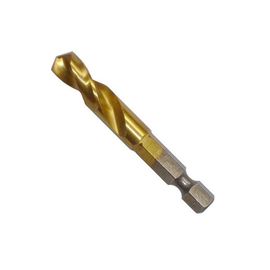 Hex Shank HSS Drill Bits Untuk Baja, Kecepatan Tinggi Twist Drill Titanium Dilapisi