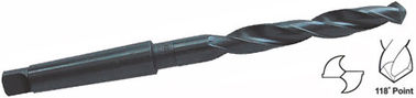 16mm DIN341 Panjang Jenis HSS Taper Shank HSS Putar Bor Bits Oksida Hitam Untuk Logam
