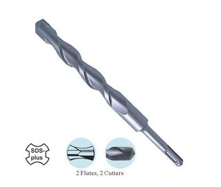SDS Plus Tungsten Carbide Tipped Hammer Drill Bit Lurus tip untuk Beton