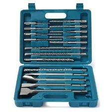 17pcs SDS Plus Bor Bit dan Chisel Set untuk beton Granit Brick