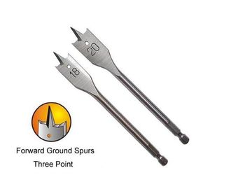 Bit Sekop Bor Untuk Lubang Pengeboran Kayu, Hex Shank Spade Bit