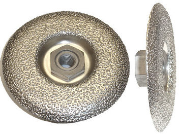 Vakum Brazed Diamond Grinding Disc, Roda Piala Berlian Kontinyu