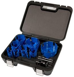 Serbaguna warna biru TCT lubang Saw Kit untuk kayu / logam / plester / keramik