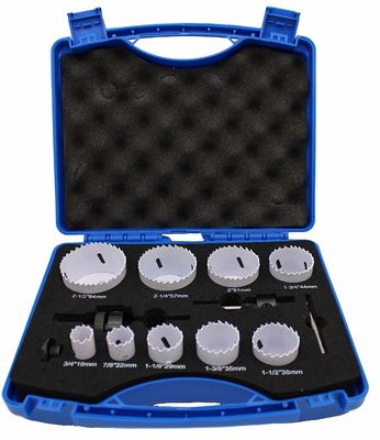 HSS M3 Bi-Metal Hole Saw Kit 13-Piece untuk memotong logam