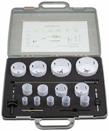Bi-Metal Hole Saw Kit 18pc dengan ABS Case untuk memotong logam