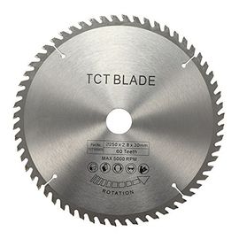 Mata Gergaji Circular TCT 250mm 60T untuk Pemotongan Kayu dan Logam