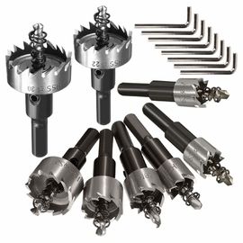 Set gergaji lubang HSS 8pc baja kecepatan tinggi untuk pengeboran logam
