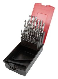 29 Pcs Set Mata Bor HSS Cobalt 1/16 hingga 1/2 inci M35 Shank Lurus