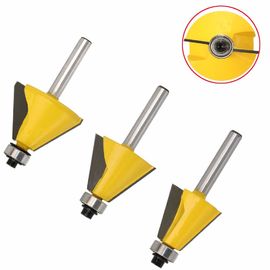 Carbide Chamfer Router Bit Set 1/4 Inch Shank untuk Pengerjaan Kayu